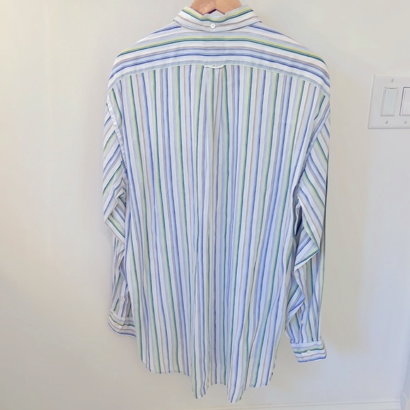 Faconnable Linen white and striped Man's Shirt - Picture 2 of 5